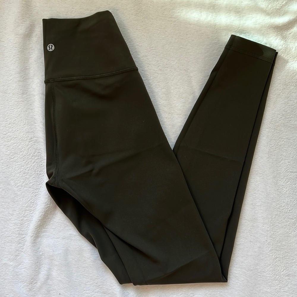 Lulu lemon leggings size 0 olive green